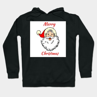 retro vintage pink santa claus Hoodie